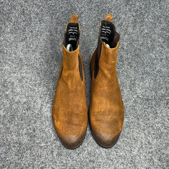 Thursday Duchess Chelsea Boots Women's Size 7.5 Brown Suede Leather Pull On Boot - Picture 3 of 15